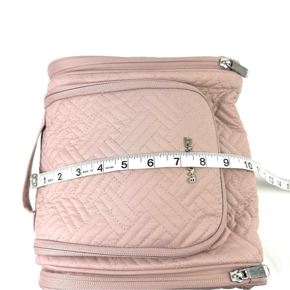 Bagsmart Atlas Hanging Organizer Makeup Toiletry Travel Case Pale Pink Rose New - Picture 13 of 14